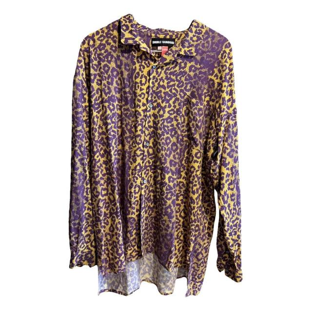 Double Rainbouu Men's Shirt - Purple/Multi - XS on Productcaster.