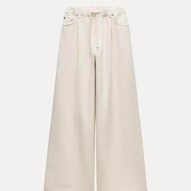 Zara Women's High waisted Jeans - Cream/White - XS on Productcaster.