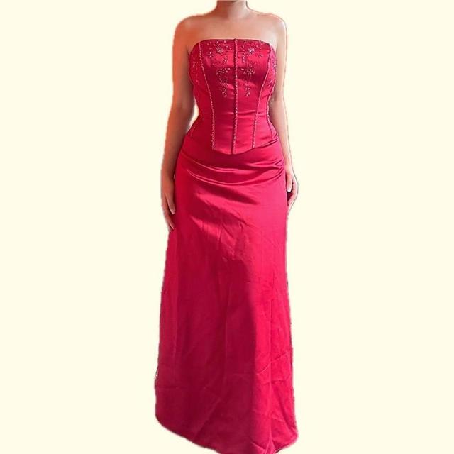 Vintage Women's Dress - Red - 8 on Productcaster.