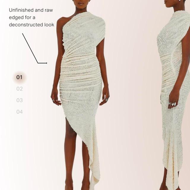 Women's Dress - Cream/White - 14 on Productcaster.