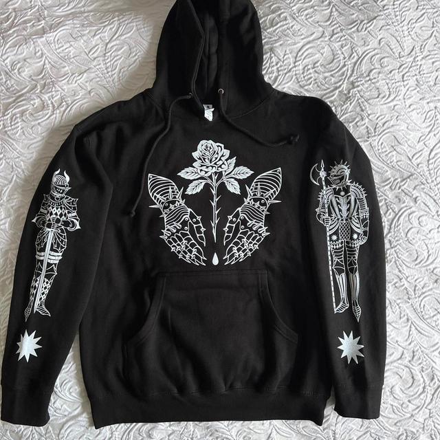 Women's Hoodie - Black/White - M on Productcaster.