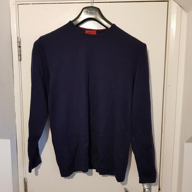 Hugo Boss Men's Jumper - Navy - L on Productcaster.