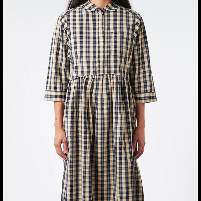 Toast Women's Shirt Dress - Cream/Blue - XXS on Productcaster.