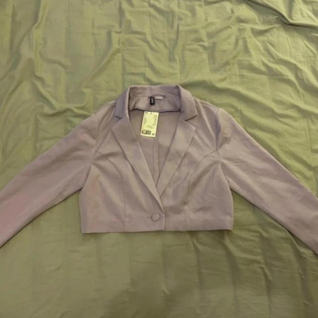 H&M Women's Blazer Jacket - Purple - UK 10 on Productcaster.