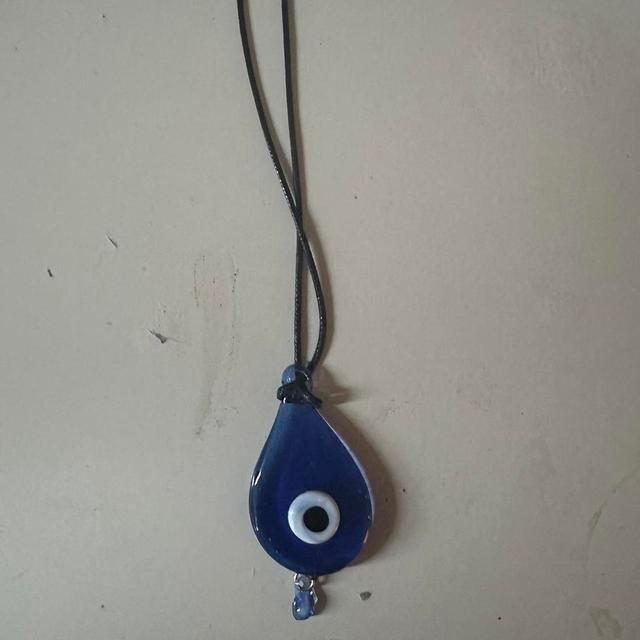 Women's Necklace - Blue/Navy on Productcaster.