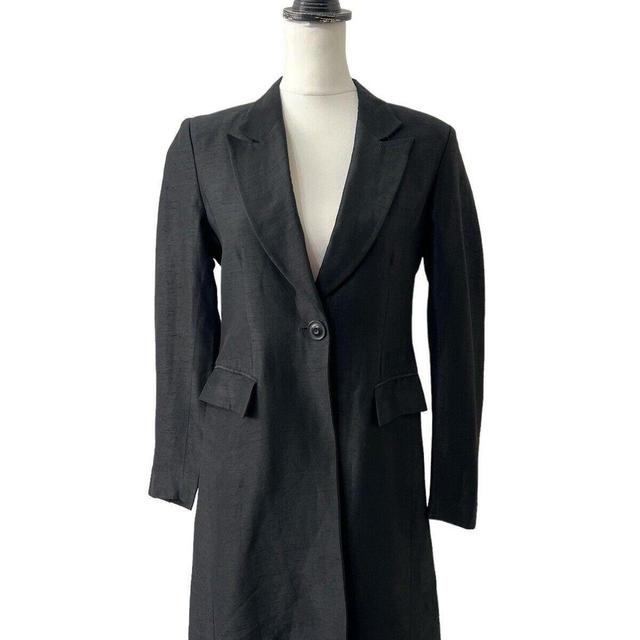 Whistles Women's Coat - Black - UK 10 on Productcaster.