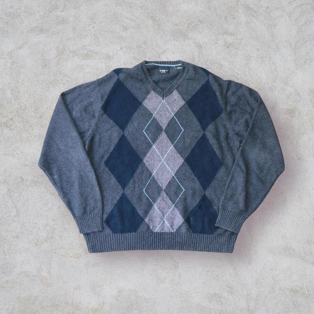 American Vintage Men's Jumper - Grey/Black - L on Productcaster.