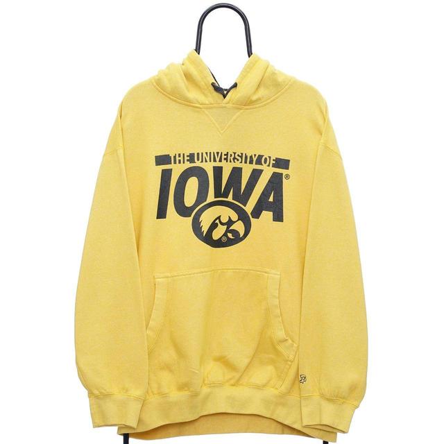 American Vintage Men's Hoodie - Yellow - XXL on Productcaster.