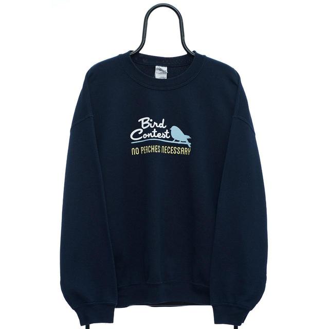 American Vintage Men's Sweatshirt - Blue - XL on Productcaster.