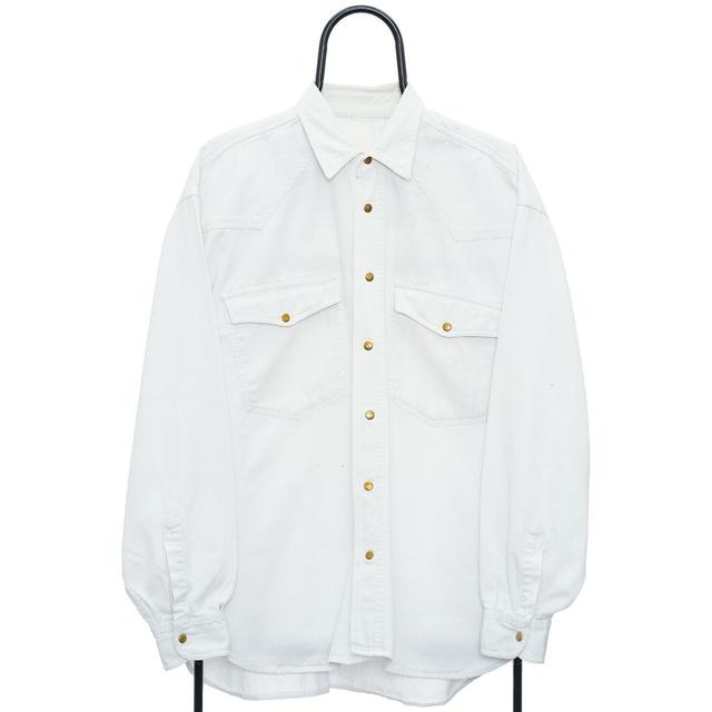 American Vintage Men's Shirt - White - XL on Productcaster.