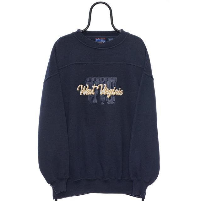 American Vintage Men's Sweatshirt - Navy/Blue - XXL on Productcaster.