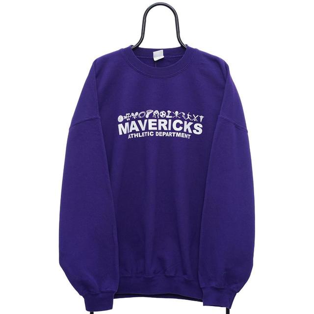 American Vintage Men's Sweatshirt - Purple - XXL on Productcaster.