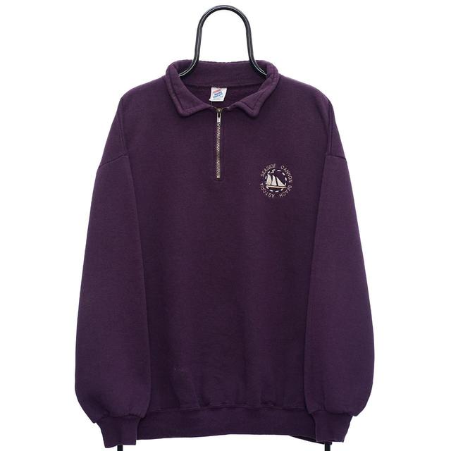 American Vintage Women's Sweatshirt - Purple - XXL on Productcaster.