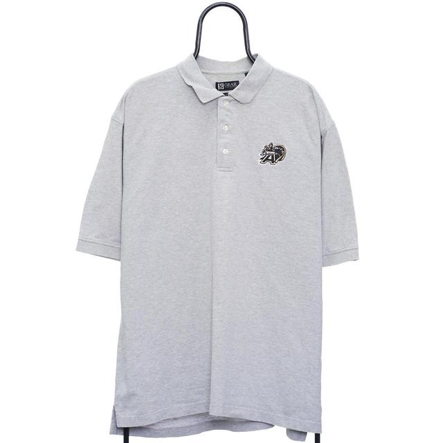 American Vintage Men's Polo shirt - Grey - XL on Productcaster.