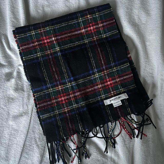 Johnstons of Elgin Women's Scarf - Multi/Navy on Productcaster.