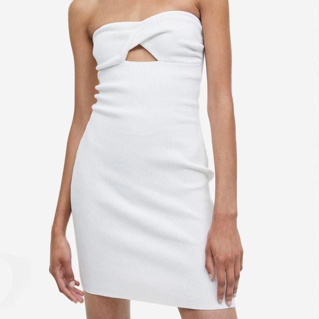 H&M Women's Dress - White - 8 on Productcaster.