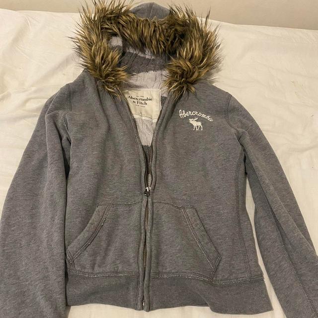 Abercrombie & Fitch Women's Jacket - Grey - UK 8 on Productcaster.