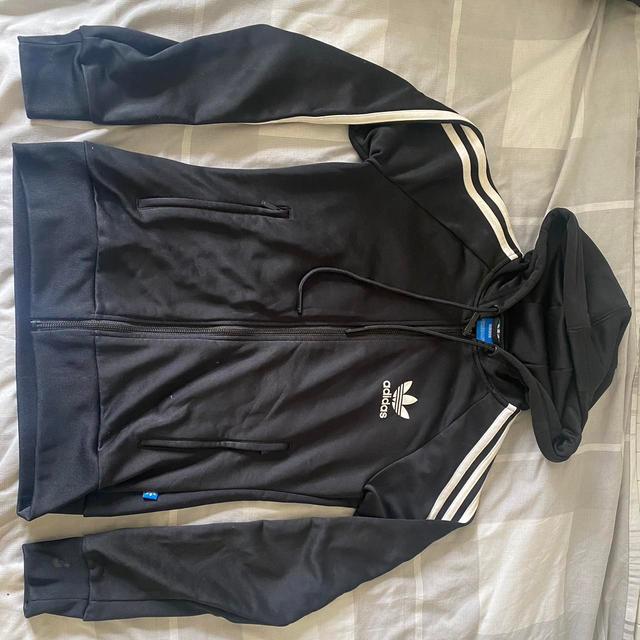 Adidas Women's Jacket - Black/White - UK 8 on Productcaster.