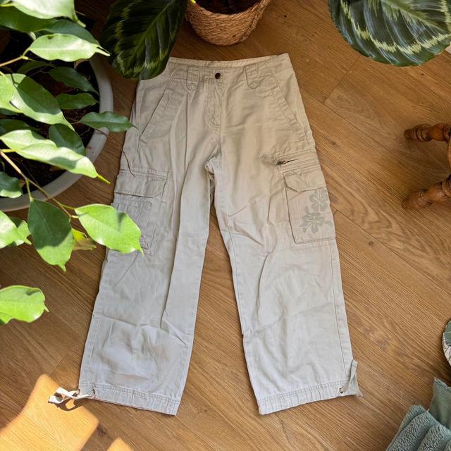 Next Women's Cargo Trousers - Cream - UK 8 on Productcaster.