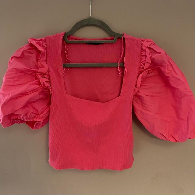 Zara Women's Top - Pink - L on Productcaster.