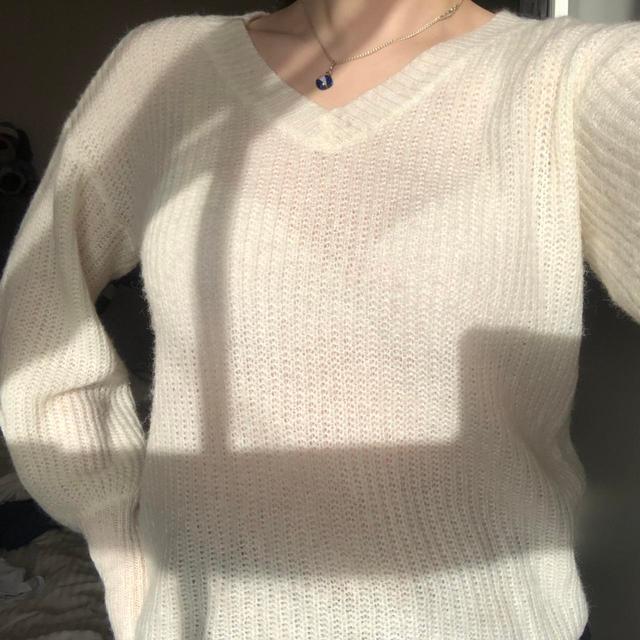 Women's Jumper - Cream - M on Productcaster.