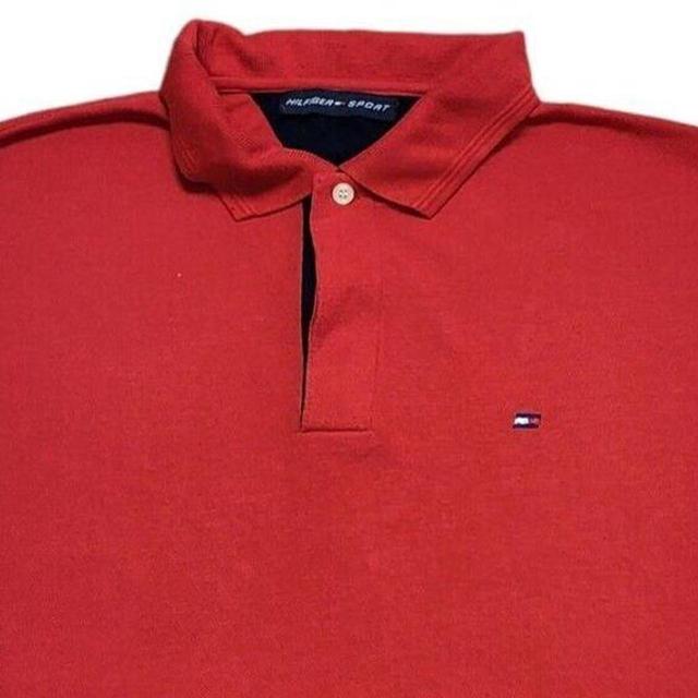 Tommy Hilfiger Men's Polo shirt - Red - L on Productcaster.