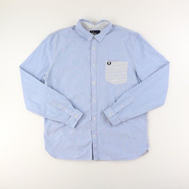 Fred Perry Men's Shirt - Blue - XL on Productcaster.