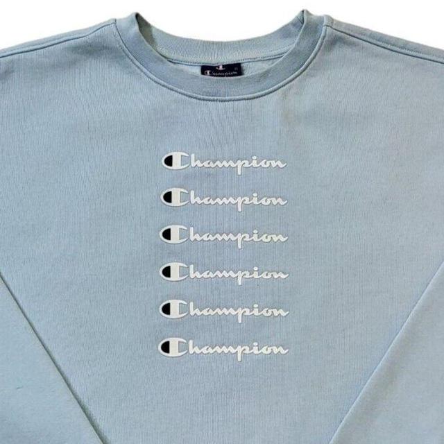 Champion Men's Sweatshirt - Blue - S on Productcaster.