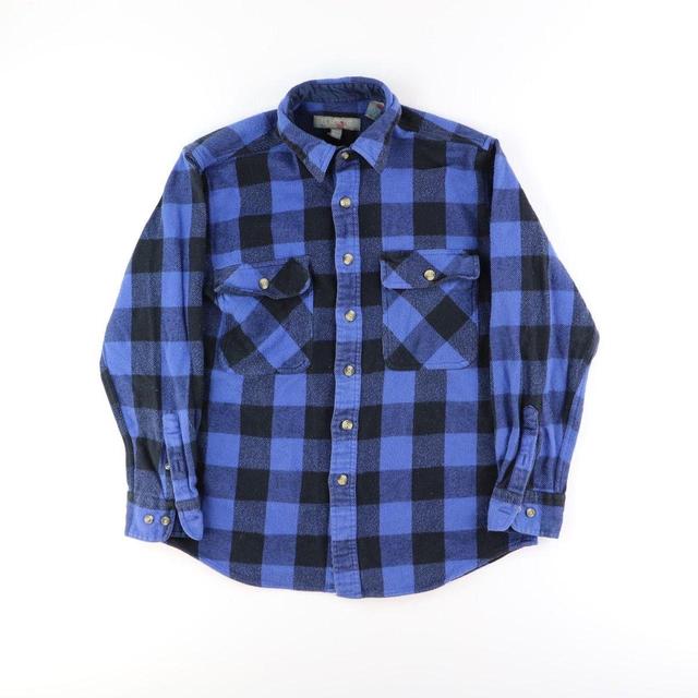 Vintage Men's Shirt - Blue - L on Productcaster.