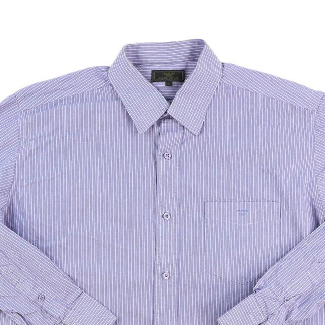 Giorgio Armani Men's Shirt - Purple - XL on Productcaster.