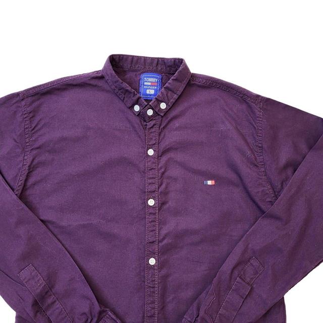 Tommy Hilfiger Men's Shirt - Purple - L on Productcaster.