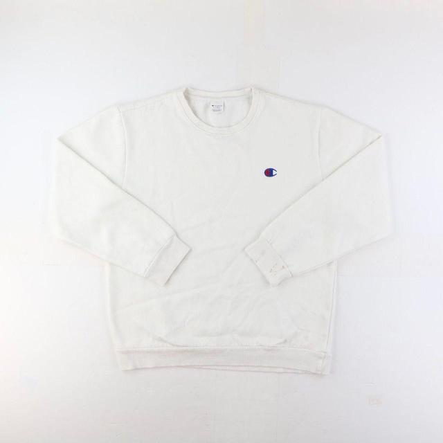 Champion Men's Sweatshirt - White - M on Productcaster.