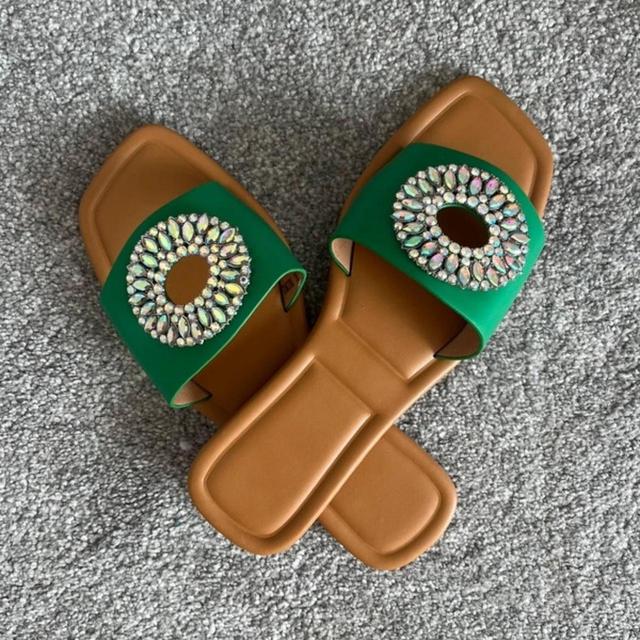 Women's Sandals - Green/Multi - UK 6 on Productcaster.