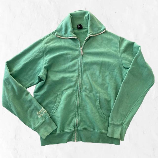 Diesel Men's Hoodie - Green - XL on Productcaster.