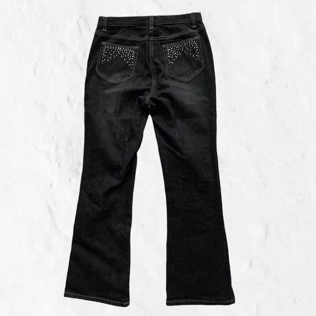 Vintage Women's Embellished Jeans - Black - UK 10 on Productcaster.