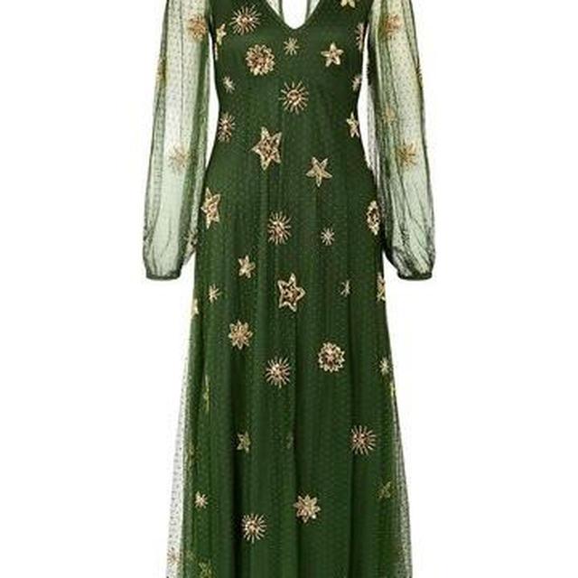 Monsoon Women's Dress - Khaki/Green - 18 on Productcaster.