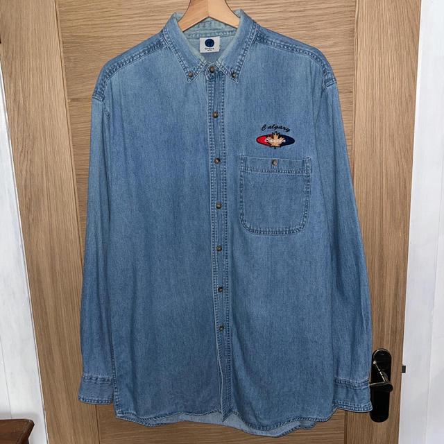 Vintage Men's Shirt - Blue - M on Productcaster.