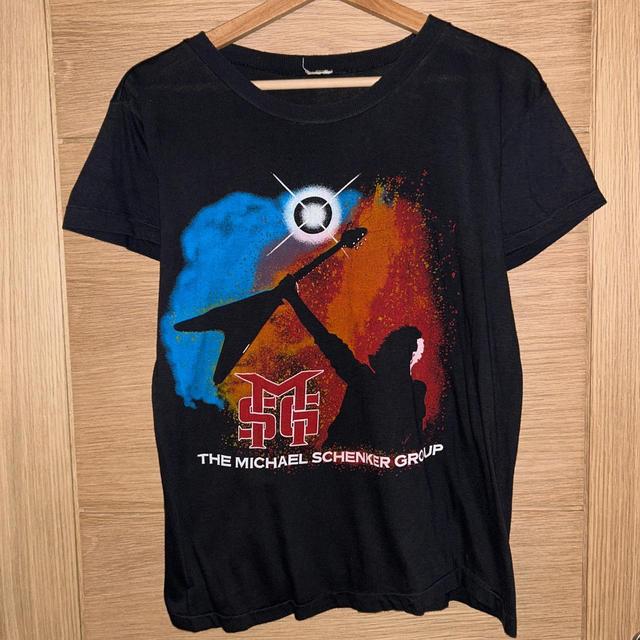 Vintage Men's T-shirt - Black/Blue - XS on Productcaster.