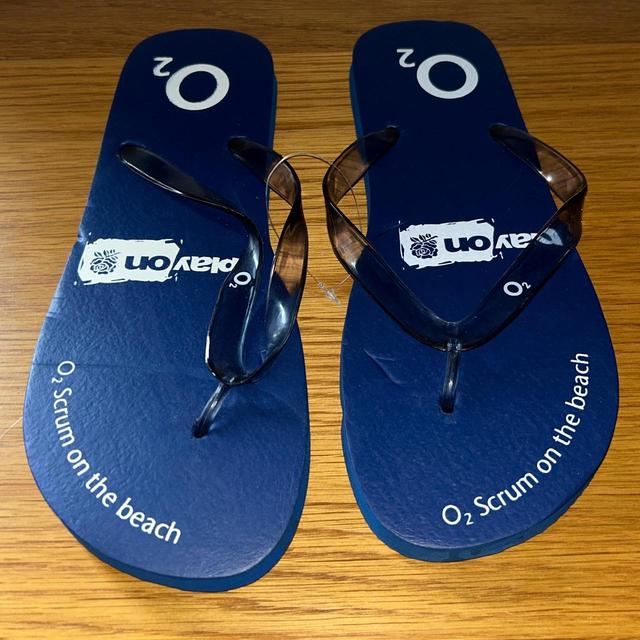 England Rugby Men's Flip flops - Navy/White - UK 11 on Productcaster.