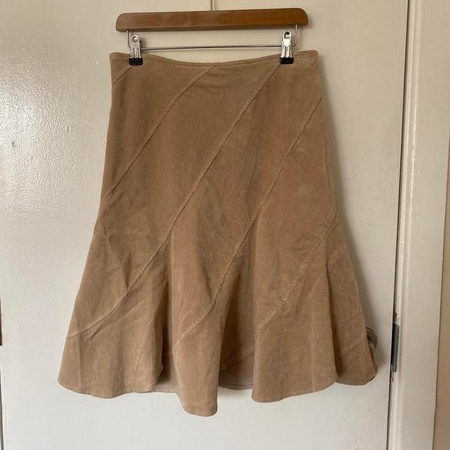 Jane Norman Women's Casual Skirt - Tan/Cream - UK 10 on Productcaster.