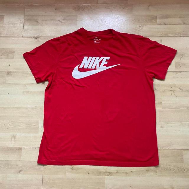 Nike Men's T-shirt - Red - L on Productcaster.