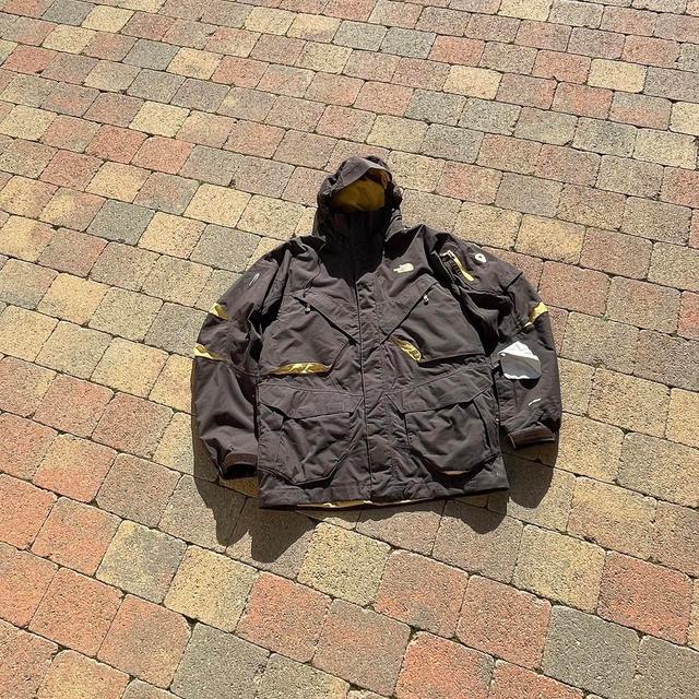 The North Face Men's Lightweight Jacket - Brown/Yellow - L on Productcaster.