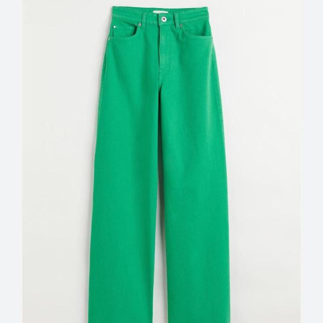 H&M Women's High waisted Jeans - Green - UK 10 on Productcaster.