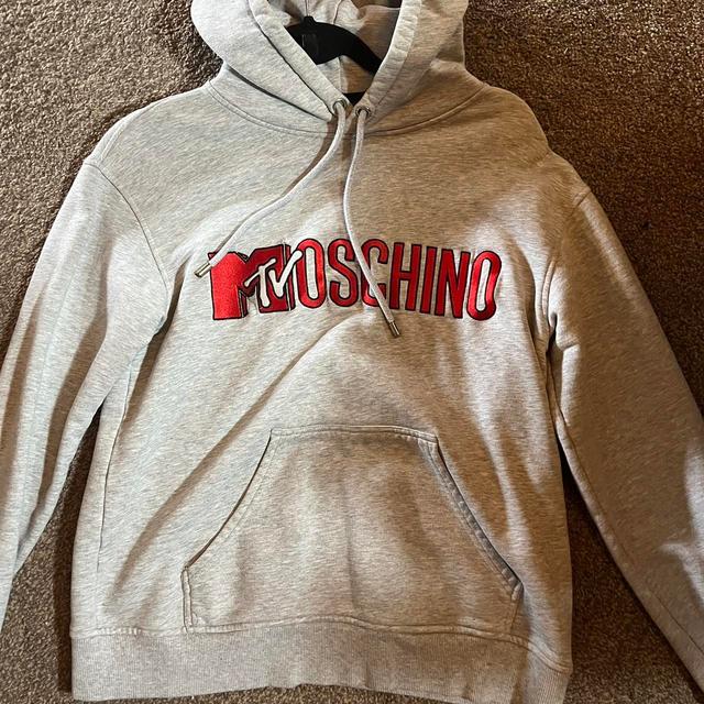 Moschino Men's Hoodie - Grey - S on Productcaster.