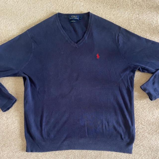 Ralph Lauren Men's Jumper - Navy - L on Productcaster.