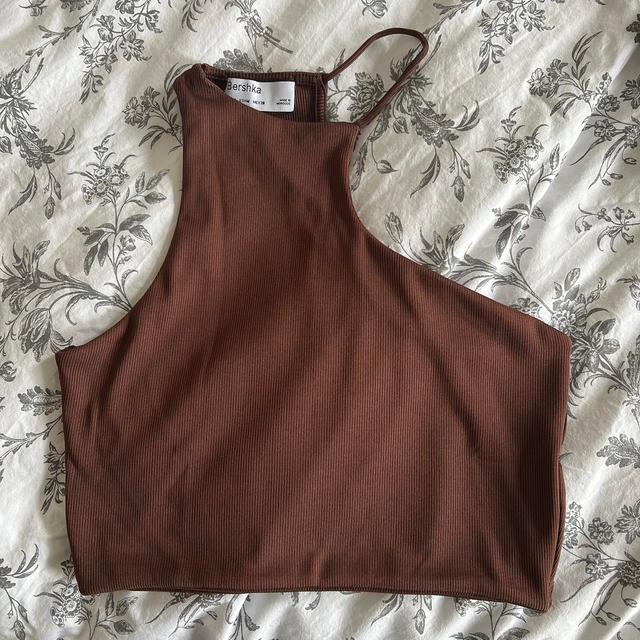 Bershka Women's Crop top - Brown - 8 on Productcaster.