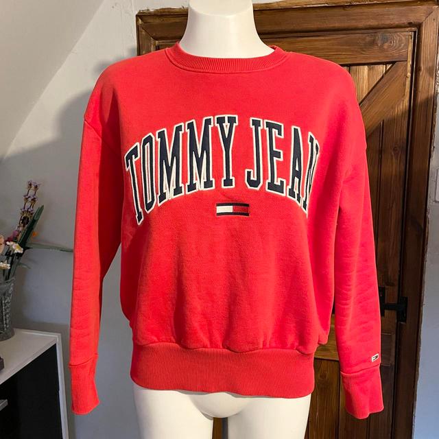 Tommy Hilfiger Women's Sweatshirt - Red - S on Productcaster.