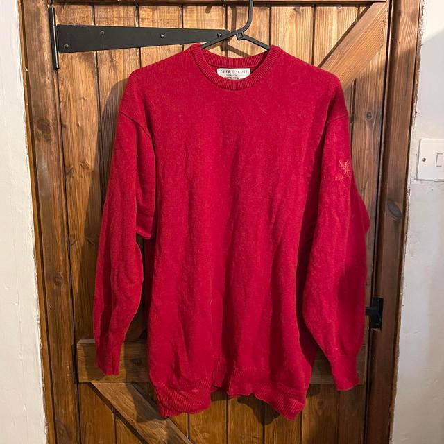 Lyle & Scott Men's Jumper - Red - L on Productcaster.