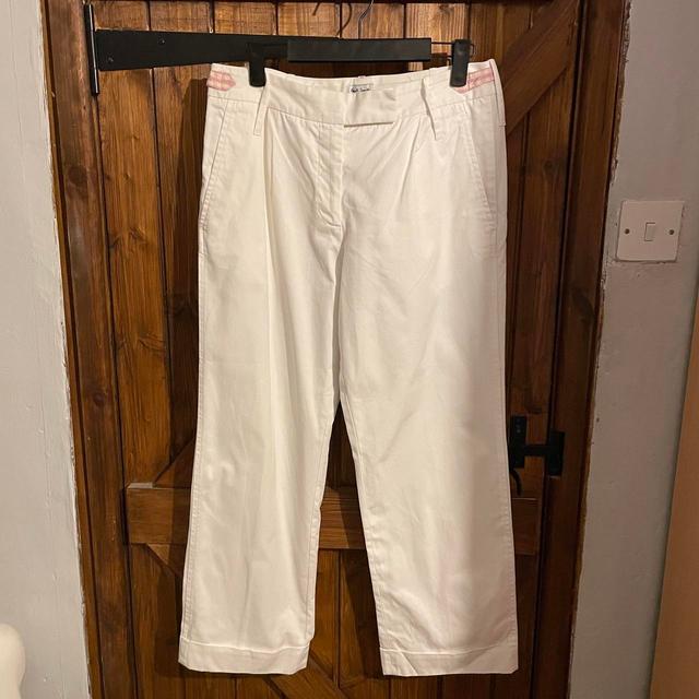 Paul Smith Women's Trousers - White - UK 10 on Productcaster.