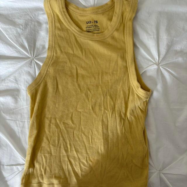 Urban Outfitters Women's Vest - Yellow - S on Productcaster.